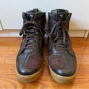 SHIMA Blake Motorcycle Shoes Leather Reinforced Street Riding Side Zipper 10